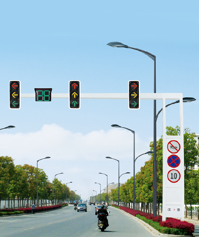 Pojedyncze światło sygnałowe ramy wspornikowej Biegun światła sygnałowego